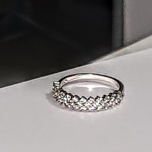 Dazzling Silver Women's Ring